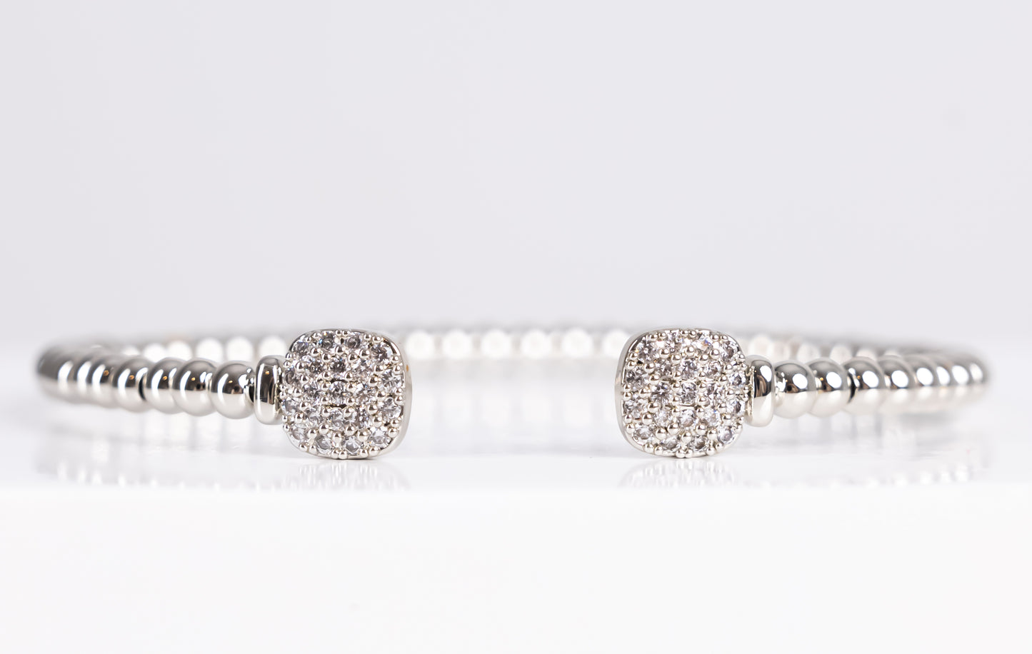 Silver bangle bracelet
