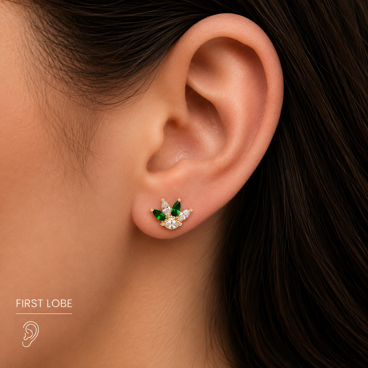 Emerald Lotus Piercing