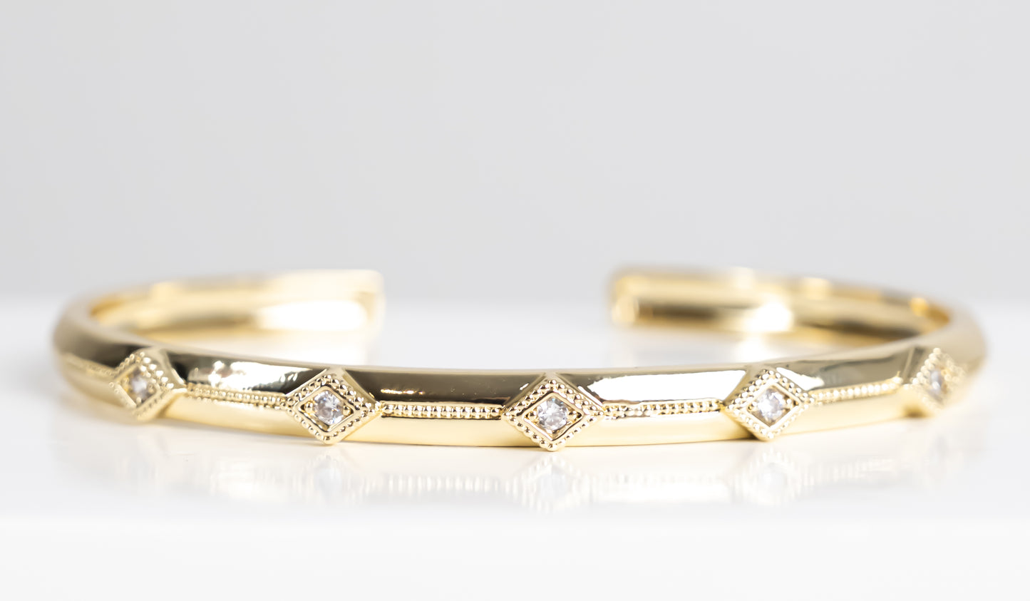 Diamond cuff bracelet