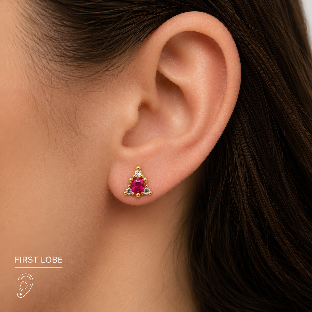 Ruby Crown Piercing