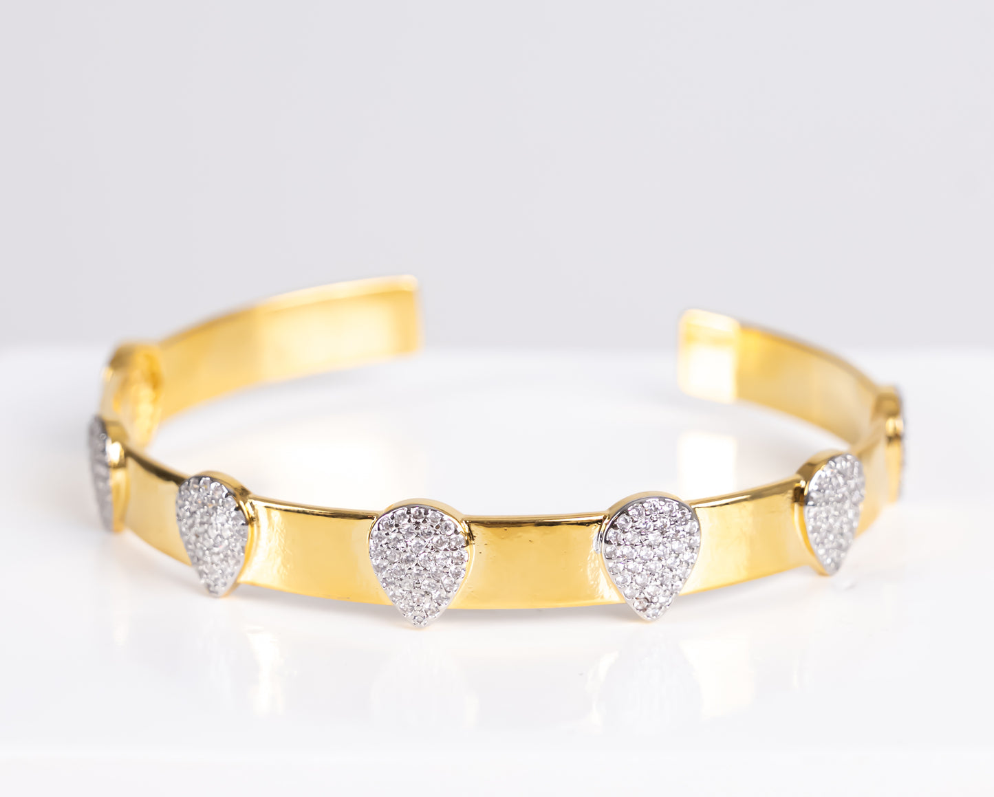 Silver and gold bracelet