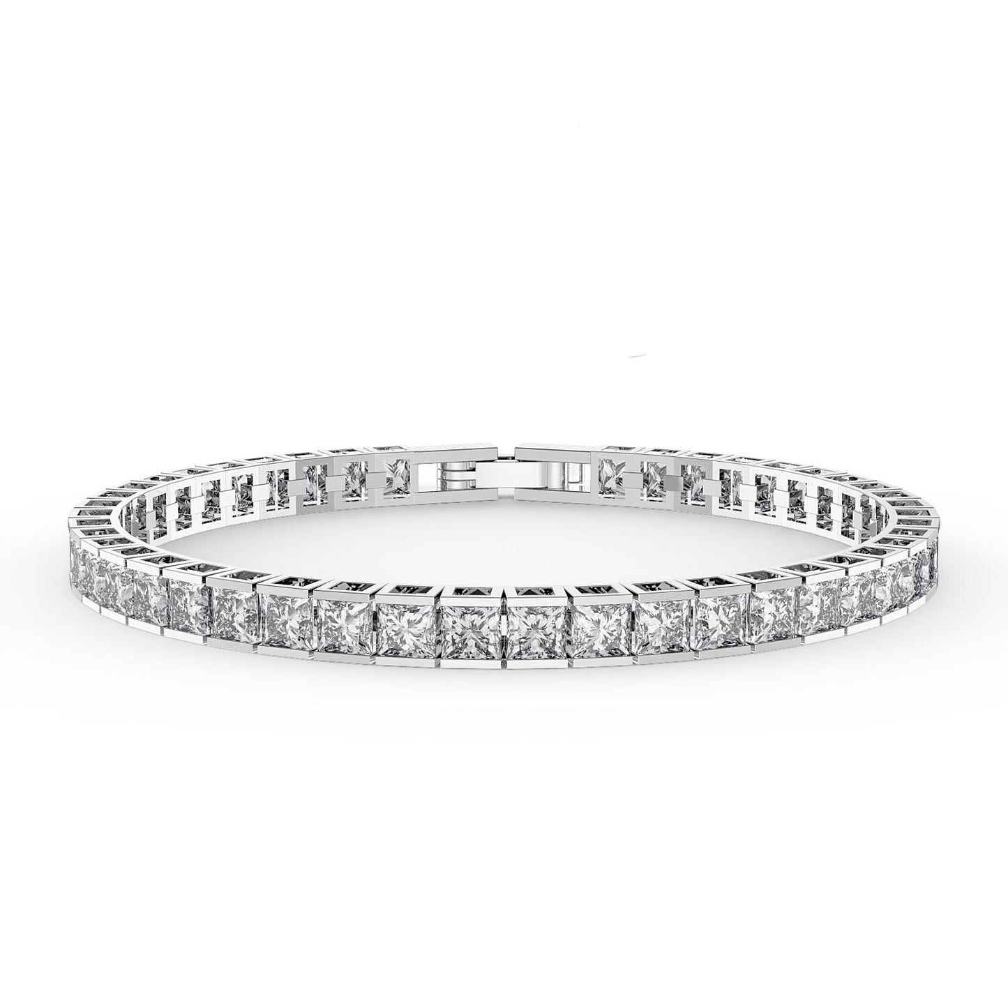 Silver tennis bracelet