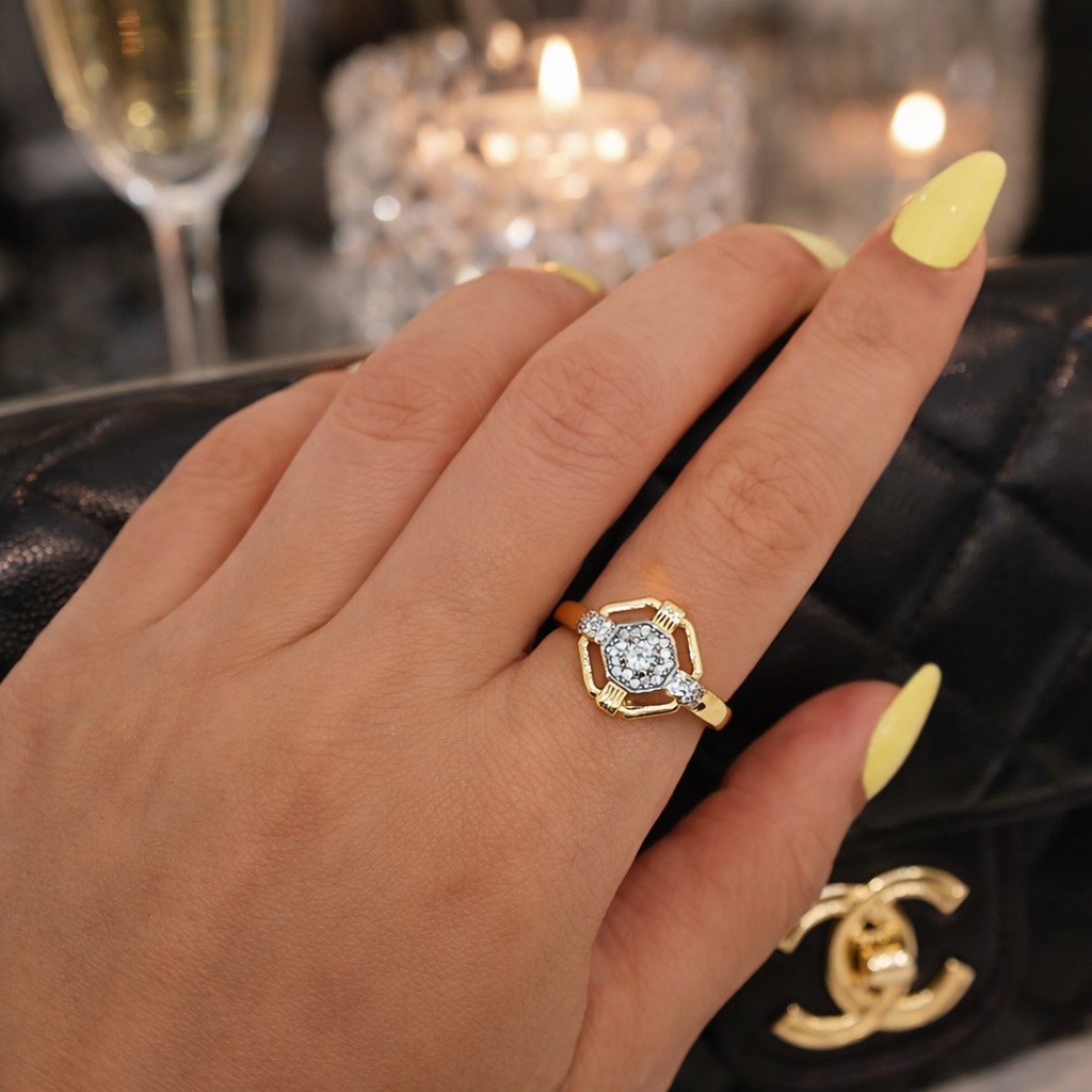 The Celeste Frame Ring