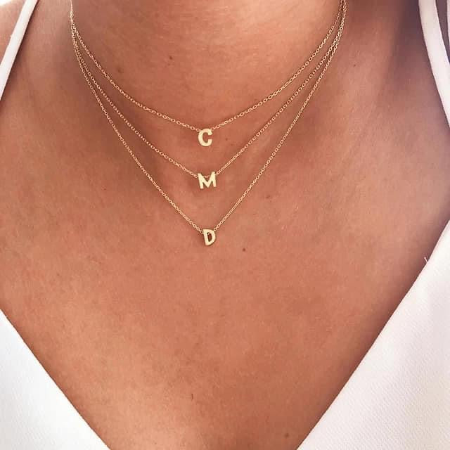 letters necklace