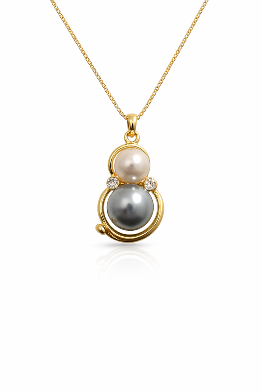 Pearl Duo Pendant Necklace