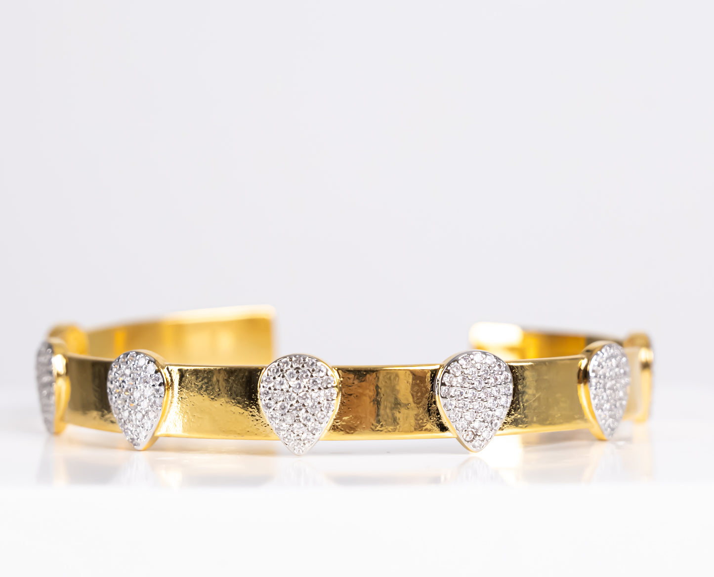 Silver and gold bracelet