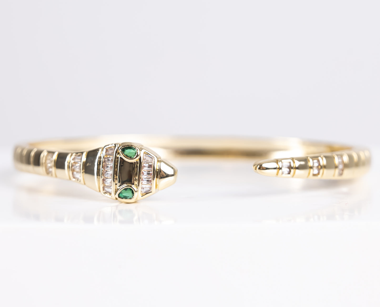 Gold brave snake bracelet
