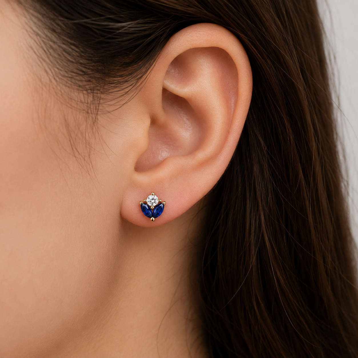 Sapphire Blossom Piercing