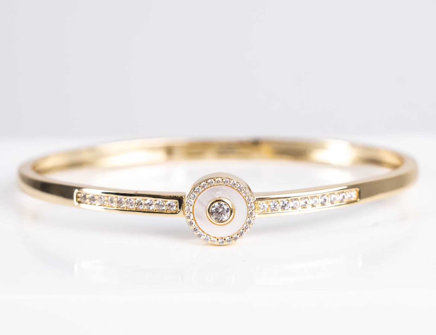 White zircon bracelet