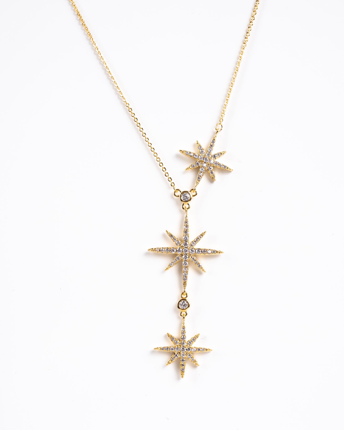 Triple Estrella Dorado Necklace
