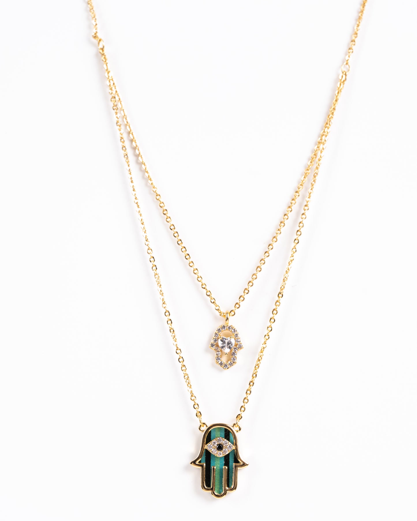 Evil Eye Double Layer Necklace