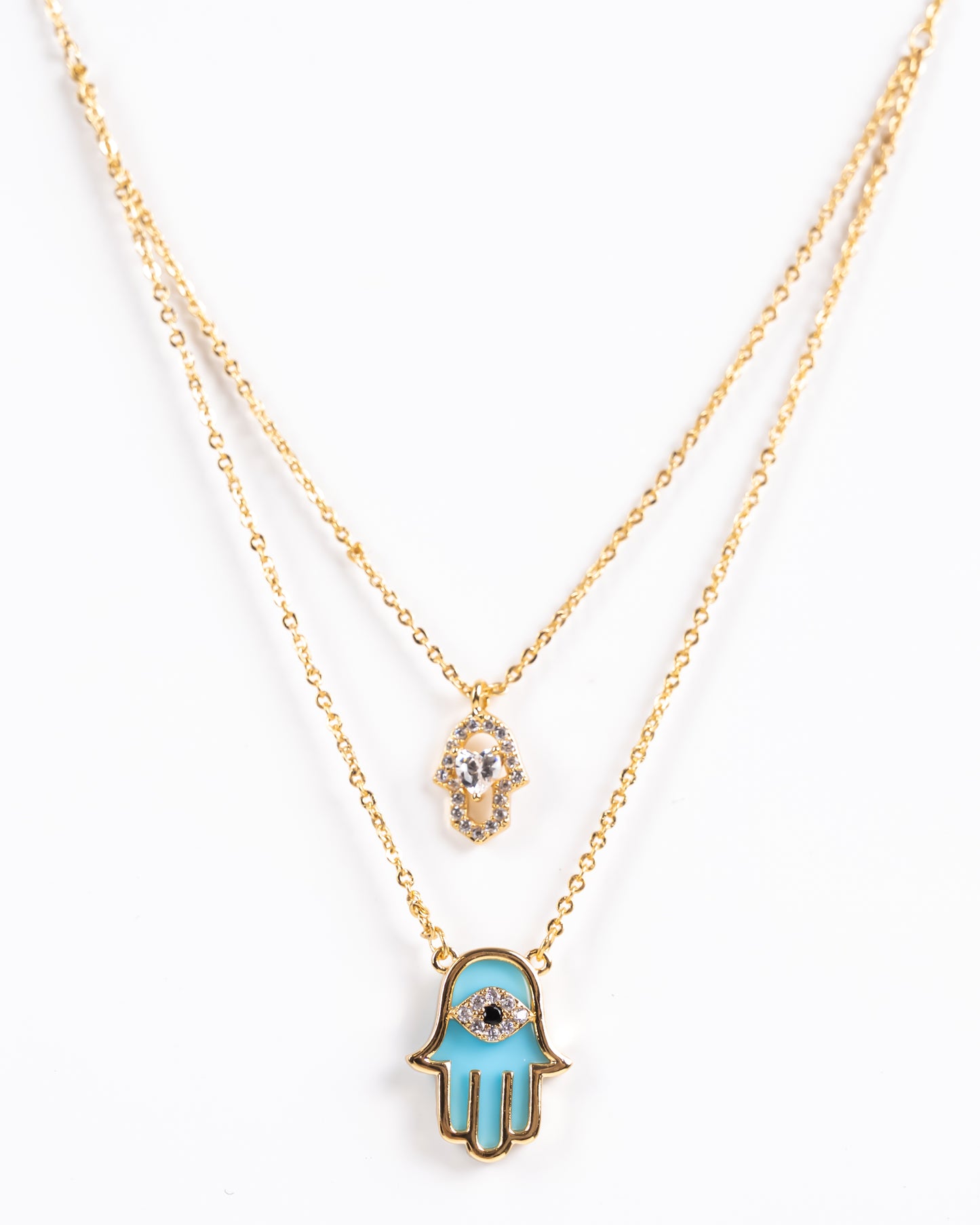 Evil Eye Double Layer Necklace