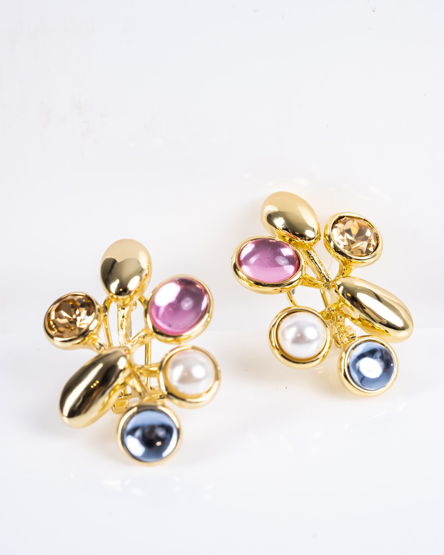 Mixed Color Stones Earring