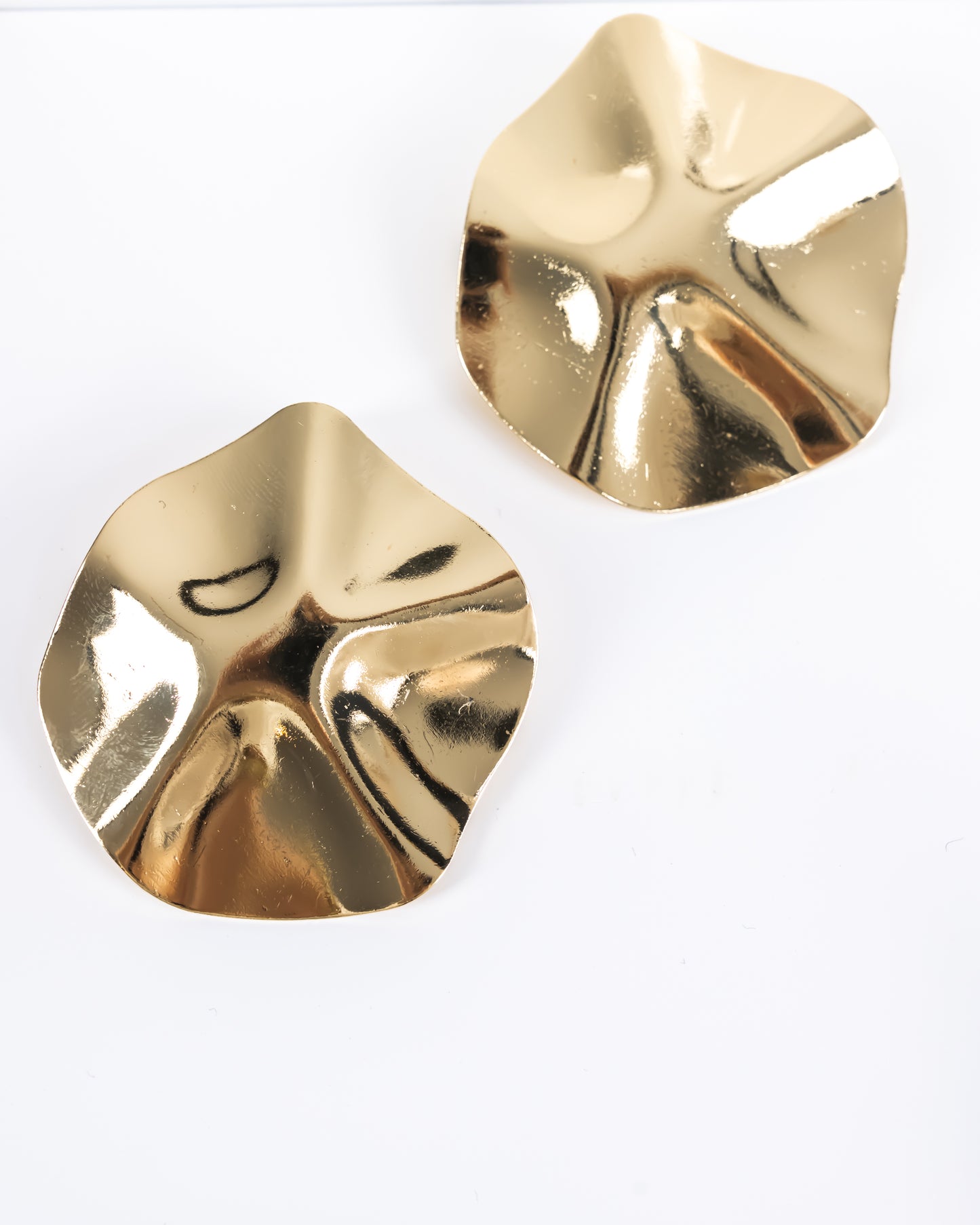 Brass Wavy Earring