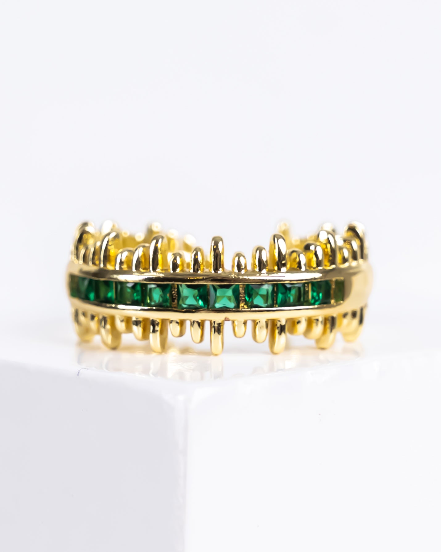 STACK EMERLAD RING