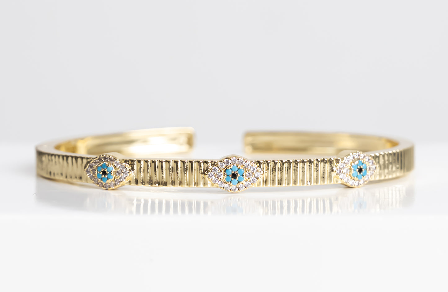 Evil-eye bangle bracelet