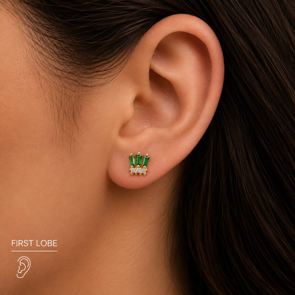 Emerald Tiara Piercing