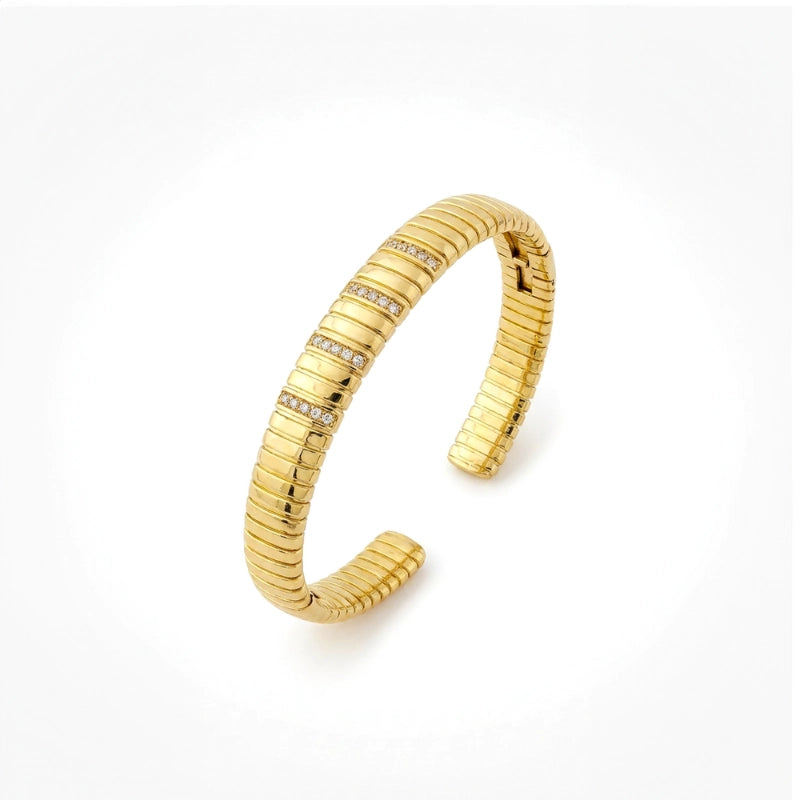 Ribbed Glow Bangle