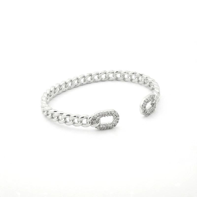 Pavé Chain Loop Bangle