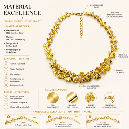 Golden Leaf Necklace