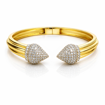 Luna Pavé Open Bangle
