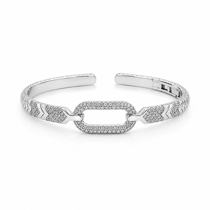 Arrow Link Sparkle Bangle