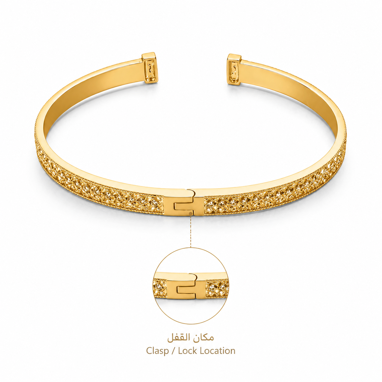 Aurora Pavé Open Cuff