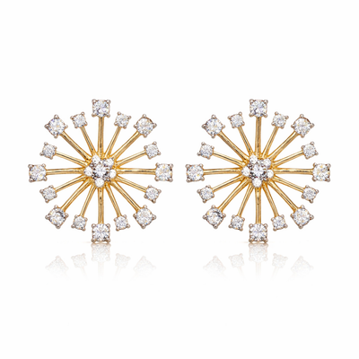Celestial Burst Stud Earrings