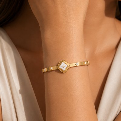 Celestial Square Cuff Bangle