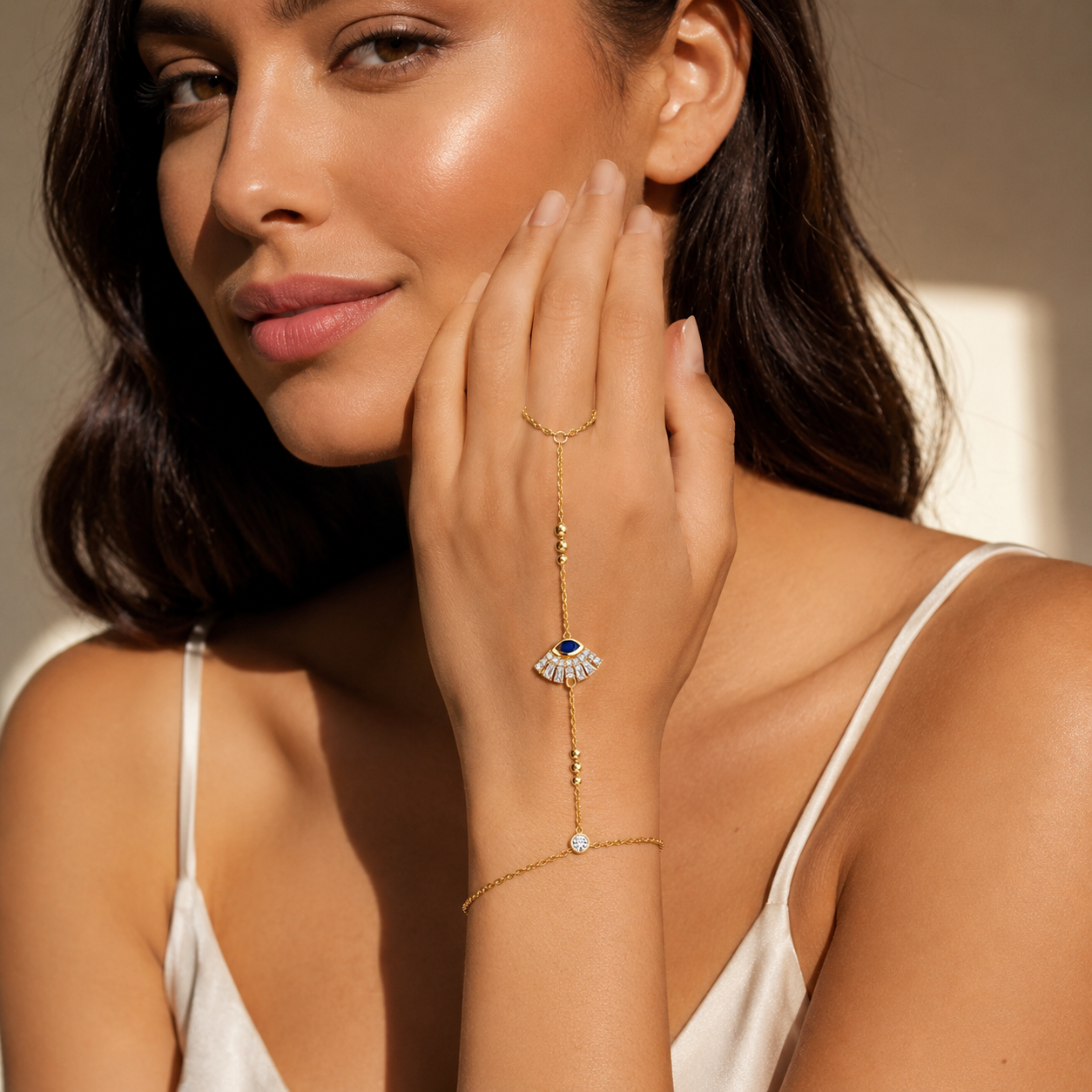 Evil Eye Fan Hand Chain
