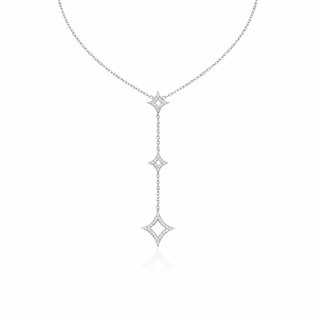 Celestial Star Drop Necklace