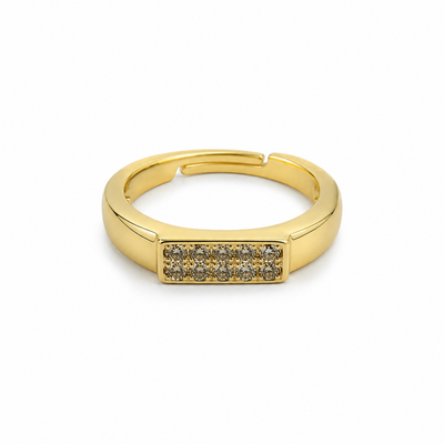 Pavé Bar Pinky Ring