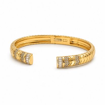 Zigzag Radiance Bangle