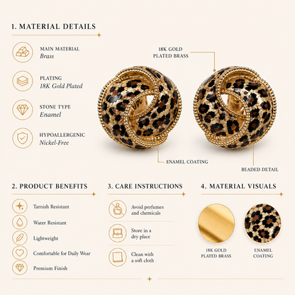 Leopard Glow Earrings