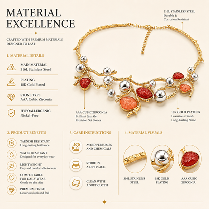 Coral Reef Statement Necklace