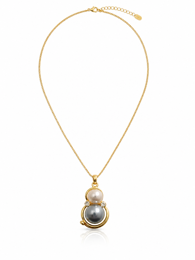 Pearl Duo Pendant Necklace