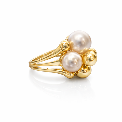 Pearl Bloom Statement Ring