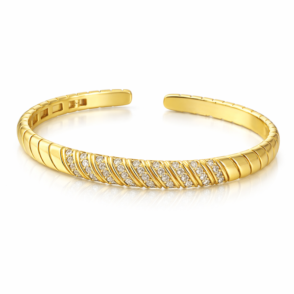 Diagonal Shine Bangle