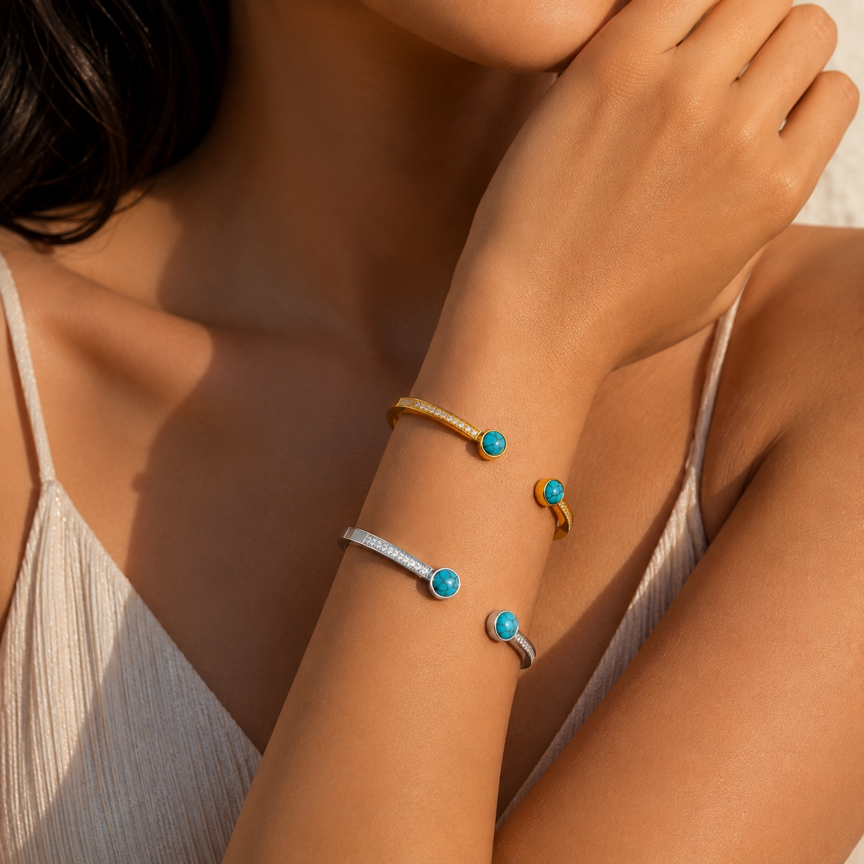 Turquoise Open Bangle
