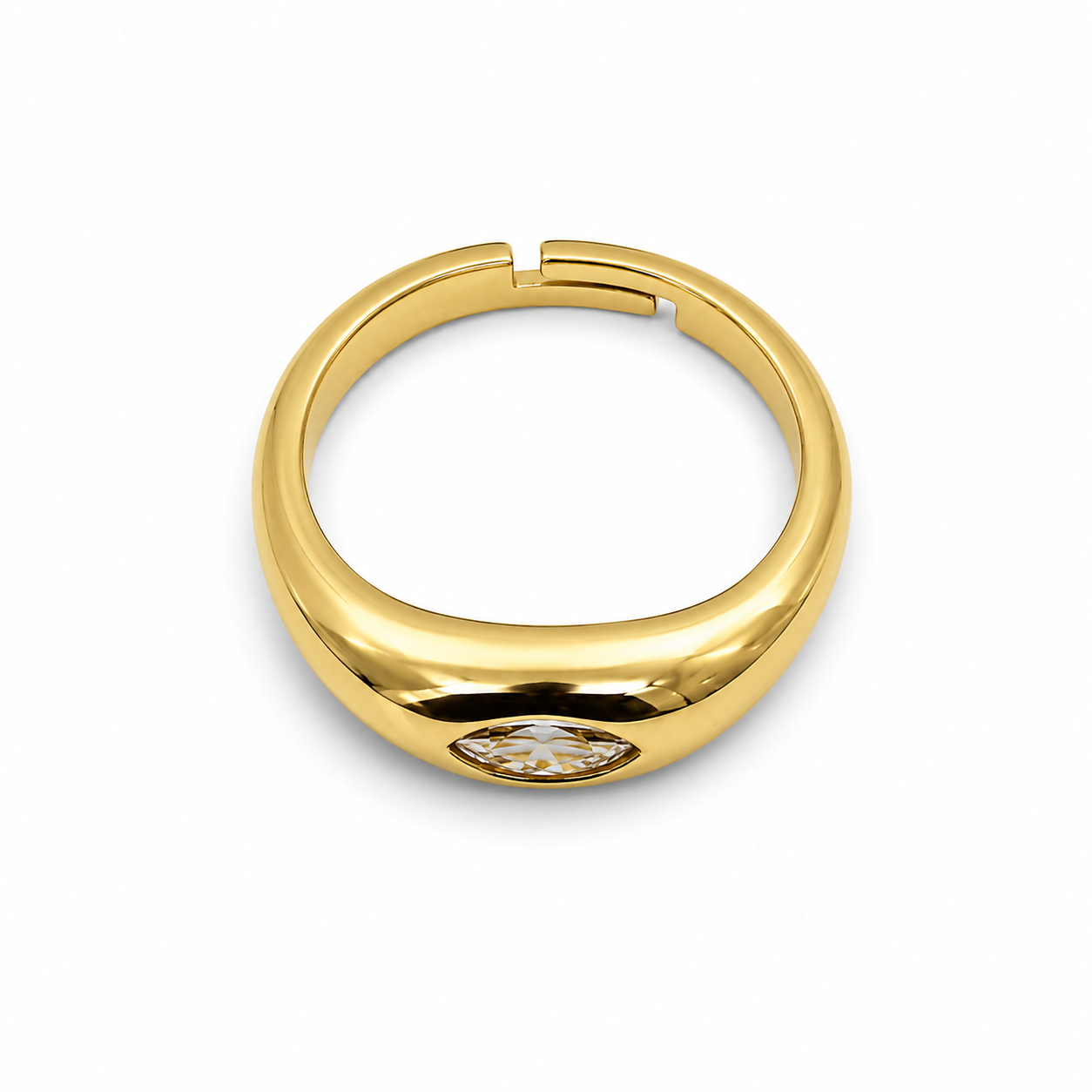 Crystal Pinky Ring