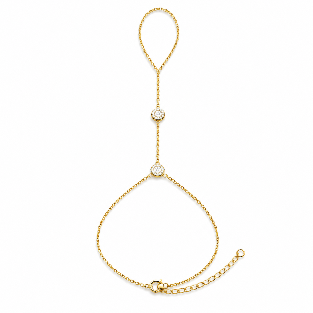 Crystal Dot Hand Chain