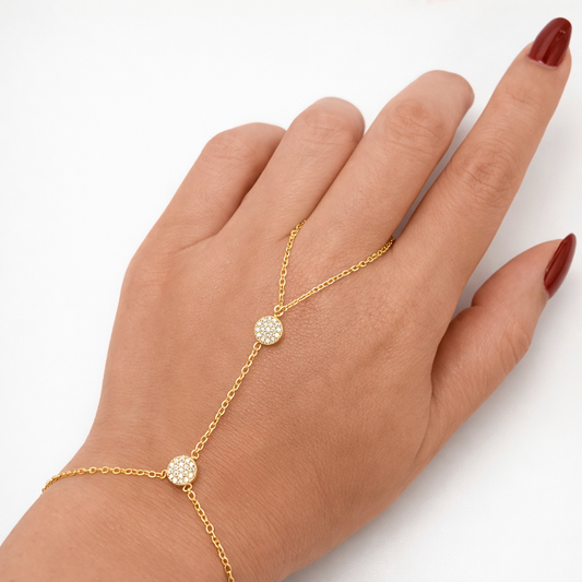 Crystal Dot Hand Chain