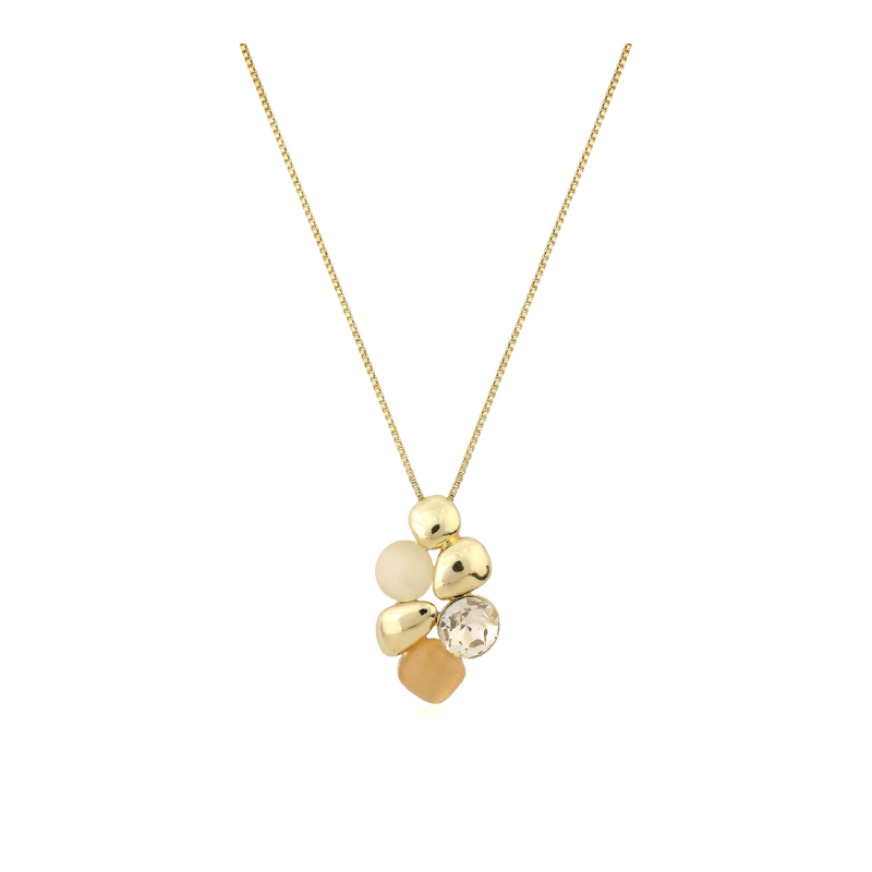 Golden Cluster Necklace