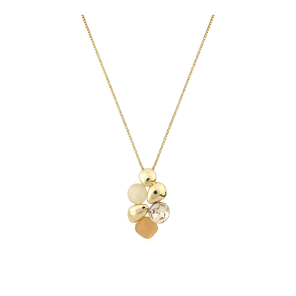 Golden Cluster Necklace