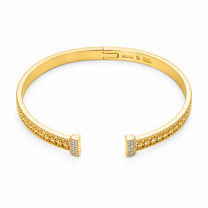 Aurora Pavé Open Cuff
