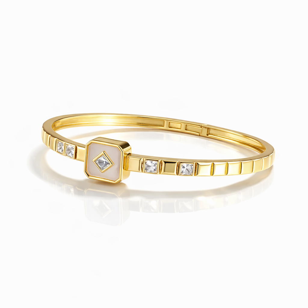 Luminous Shell Hexa Bangle