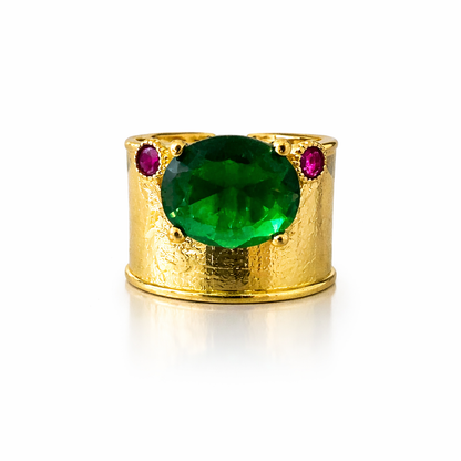 Emerald Royale Statement Ring