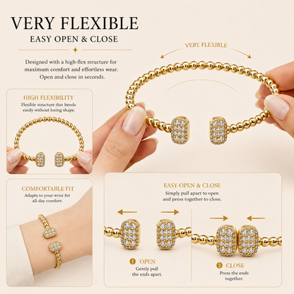 Luna Pavé Beaded Bracelet