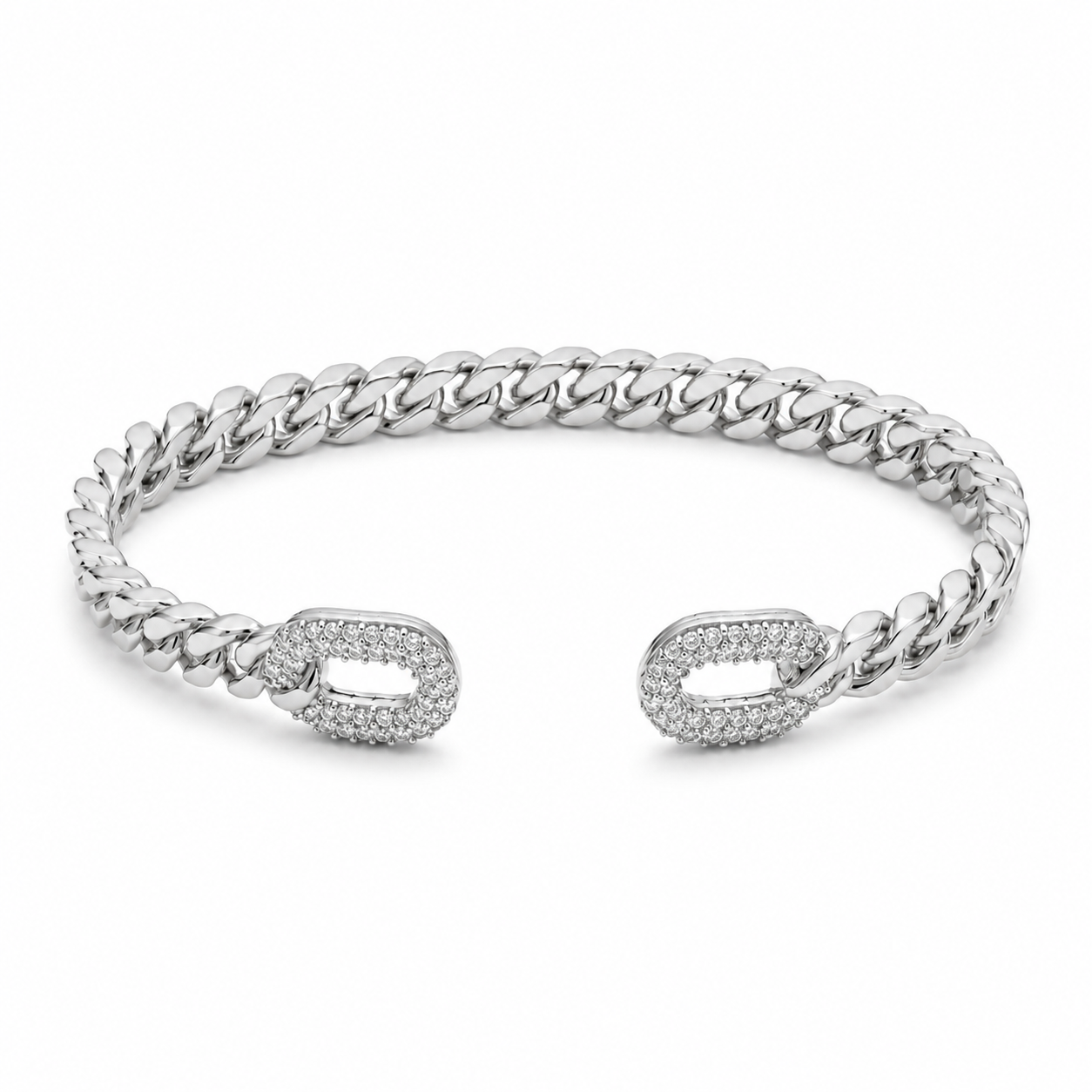 Pavé Chain Loop Bangle