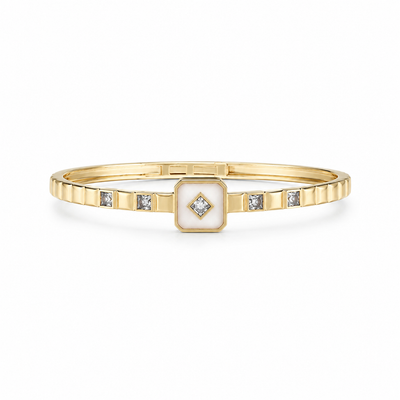 Luminous Shell Hexa Bangle